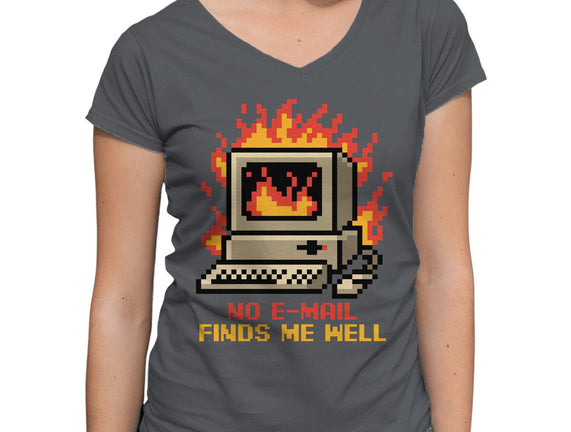 Pixel Email Fire Computer