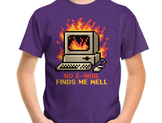 Pixel Email Fire Computer