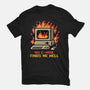 Pixel Email Fire Computer-Youth-Basic-Tee-Studio Mootant