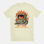 Pixel Email Fire Computer-Mens-Basic-Tee-Studio Mootant