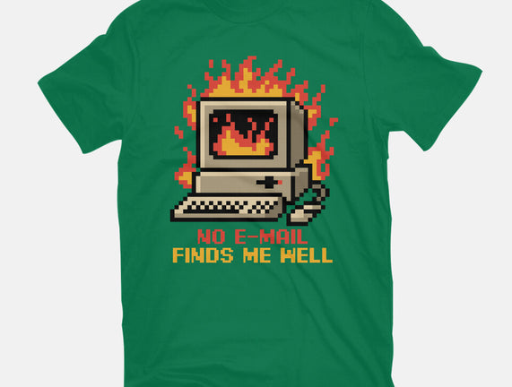 Pixel Email Fire Computer