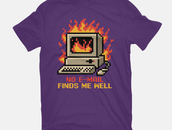 Pixel Email Fire Computer