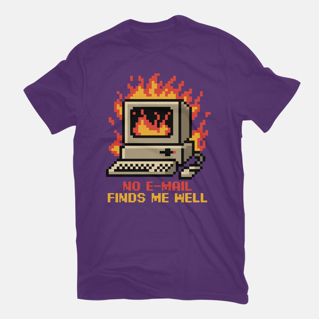 Pixel Email Fire Computer-Youth-Basic-Tee-Studio Mootant