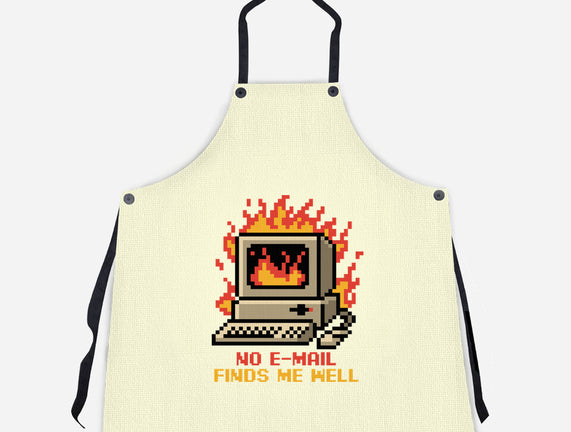 Pixel Email Fire Computer