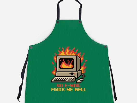 Pixel Email Fire Computer