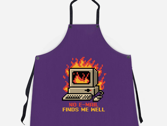 Pixel Email Fire Computer
