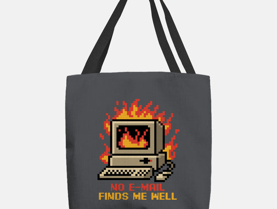 Pixel Email Fire Computer