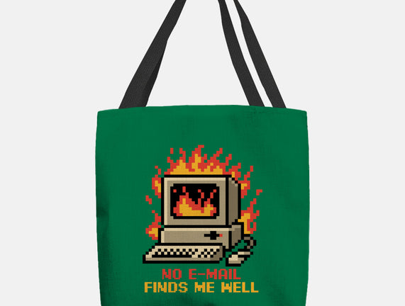 Pixel Email Fire Computer