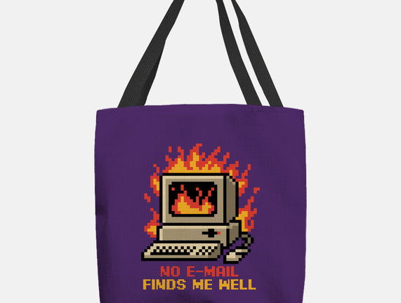 Pixel Email Fire Computer