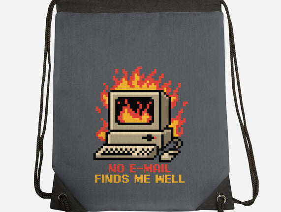 Pixel Email Fire Computer