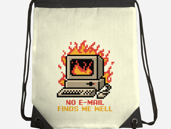 Pixel Email Fire Computer