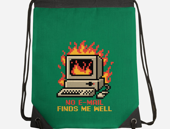 Pixel Email Fire Computer