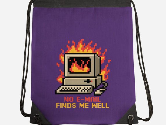 Pixel Email Fire Computer