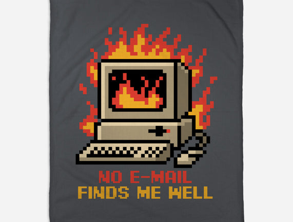 Pixel Email Fire Computer