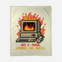 Pixel Email Fire Computer-None-Fleece-Blanket-Studio Mootant