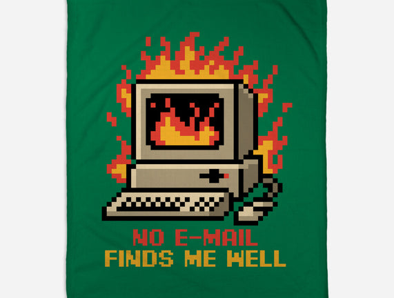 Pixel Email Fire Computer