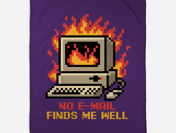 Pixel Email Fire Computer