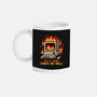 Pixel Email Fire Computer-None-Mug-Drinkware-Studio Mootant