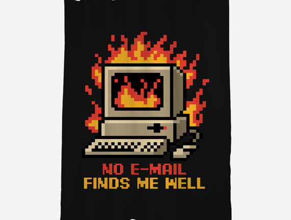 Pixel Email Fire Computer
