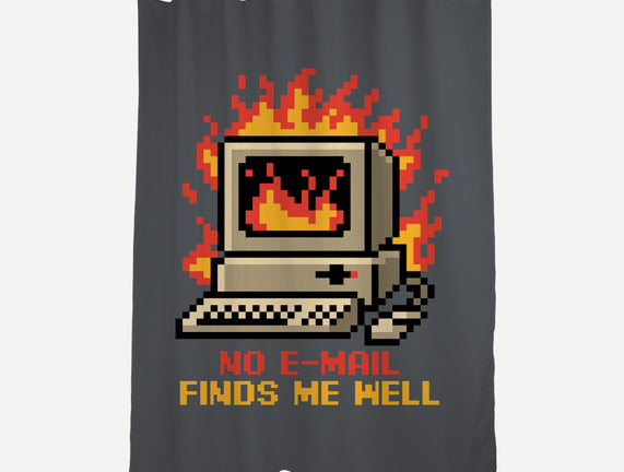 Pixel Email Fire Computer