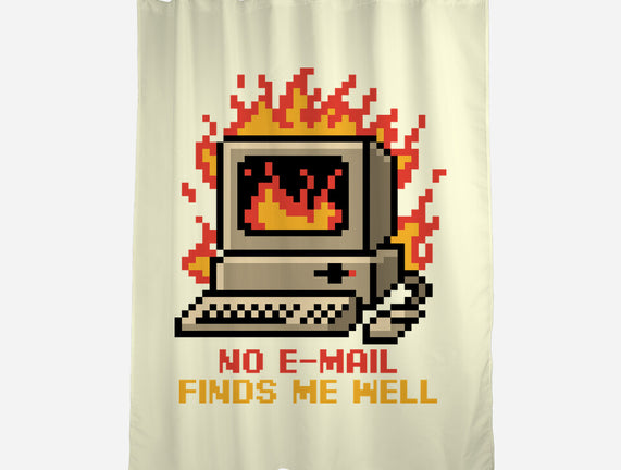 Pixel Email Fire Computer