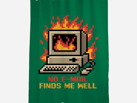 Pixel Email Fire Computer