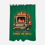 Pixel Email Fire Computer-None-Polyester-Shower Curtain-Studio Mootant