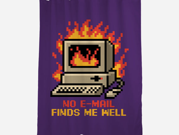 Pixel Email Fire Computer