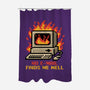 Pixel Email Fire Computer-None-Polyester-Shower Curtain-Studio Mootant