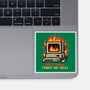 Pixel Email Fire Computer-None-Glossy-Sticker-Studio Mootant