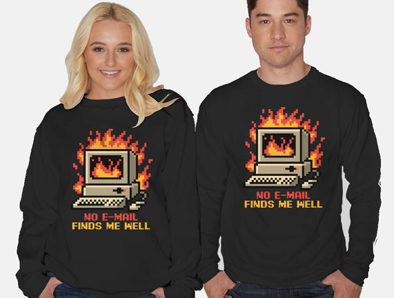 Pixel Email Fire Computer