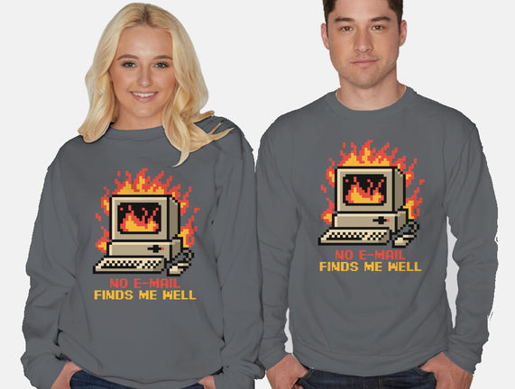 Pixel Email Fire Computer