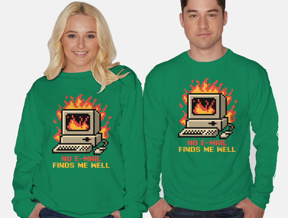 Pixel Email Fire Computer