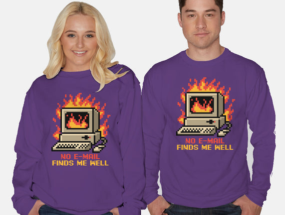 Pixel Email Fire Computer