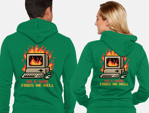 Pixel Email Fire Computer