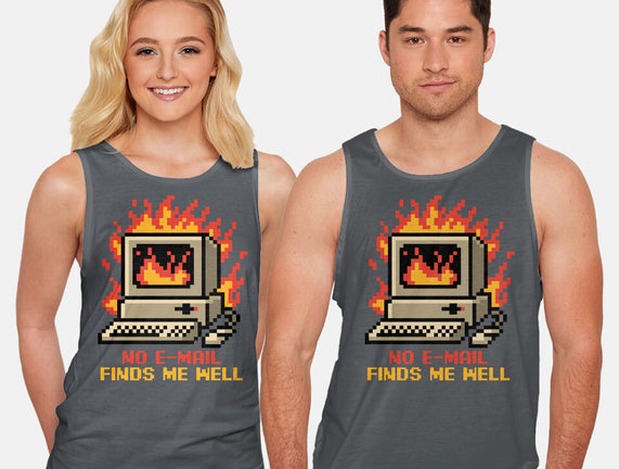 Pixel Email Fire Computer