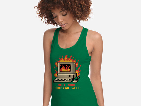 Pixel Email Fire Computer