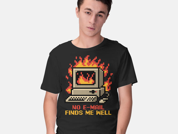 Pixel Email Fire Computer