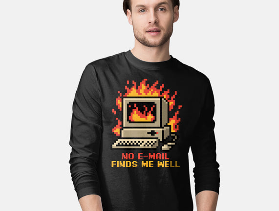 Pixel Email Fire Computer