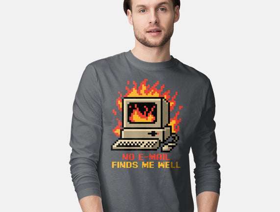 Pixel Email Fire Computer