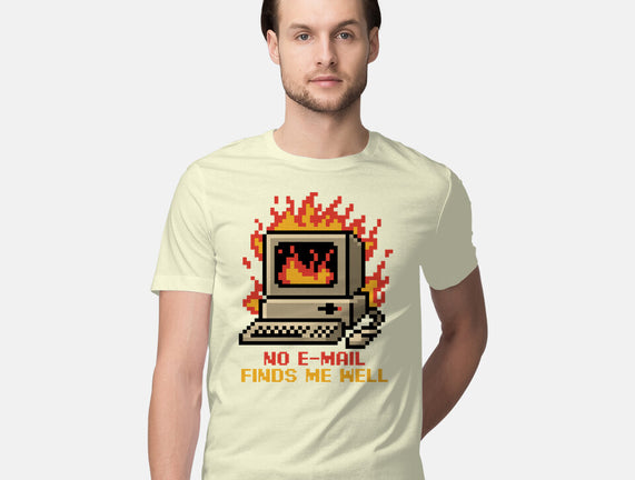 Pixel Email Fire Computer