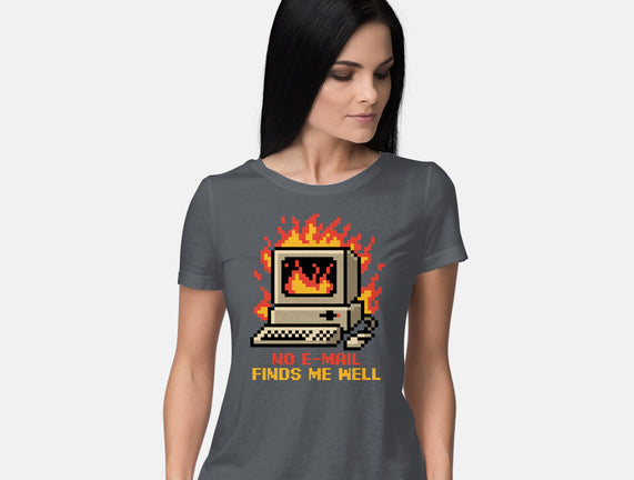 Pixel Email Fire Computer