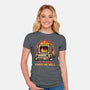 Pixel Email Fire Computer-Womens-Fitted-Tee-Studio Mootant