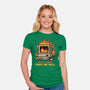 Pixel Email Fire Computer-Womens-Fitted-Tee-Studio Mootant