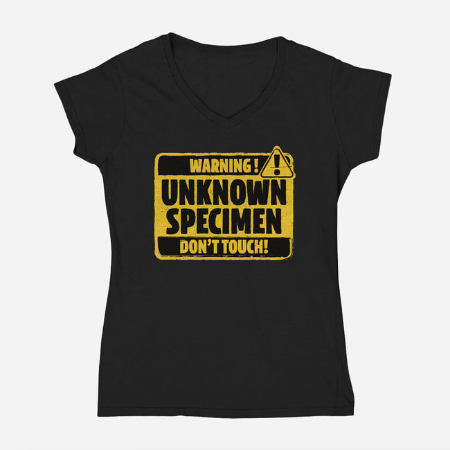 Element Of Unknown Science-Womens-V-Neck-Tee-Studio Mootant