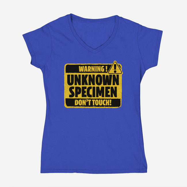 Element Of Unknown Science-Womens-V-Neck-Tee-Studio Mootant