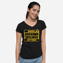 Element Of Unknown Science-Womens-V-Neck-Tee-Studio Mootant