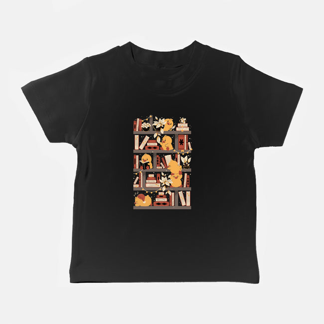Kawaii Duck Library-Baby-Basic-Tee-tobefonseca