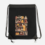 Kawaii Duck Library-None-Drawstring-Bag-tobefonseca