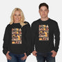 Kawaii Duck Library-Unisex-Crew Neck-Sweatshirt-tobefonseca